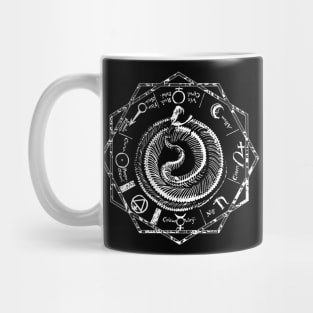 Serpent Magic Skeleton Astrological Sacred Geometry Totem Mug